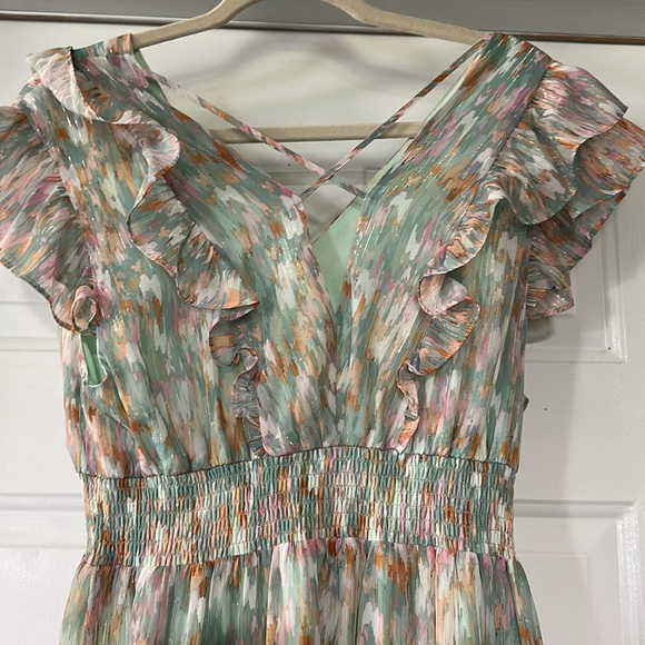 Floral Koko and Mason Multi-Color Ruffle Dress - Picture 6 of 7